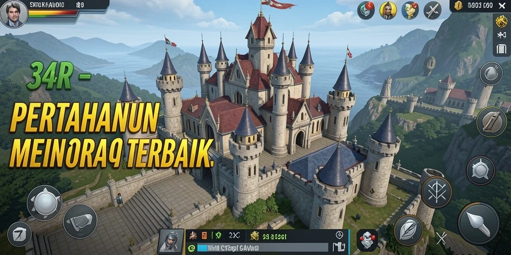 Gameplay seru Tower Defense di 34R dengan strategi yang mendalam.