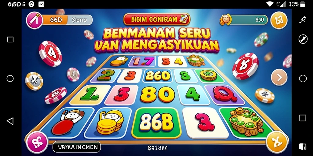 Gameplay seru Bingo di aplikasi 66D.