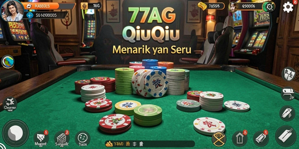 Gameplay menarik dalam permainan QiuQiu di 77AG.