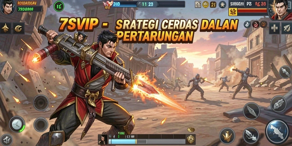 Tampilan menarik dari gameplay strategi di 7SVIP.