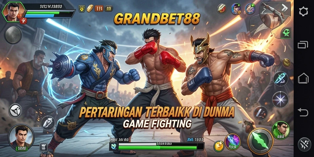 Gameplay pertarungan yang intens dan mengasyikkan di GRANDBET88.