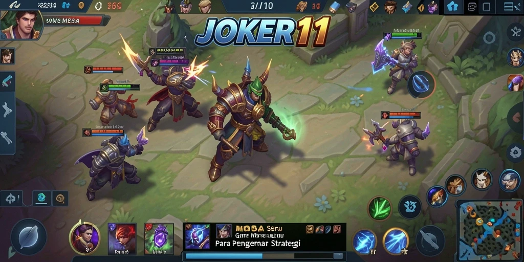 Tampilan gameplay seru dalam pertempuran di JOKER11.
