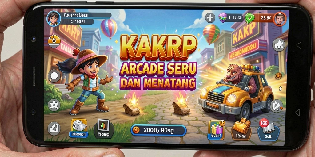 Tampilan gameplay KAKRP yang mendebarkan dan penuh aksi.
