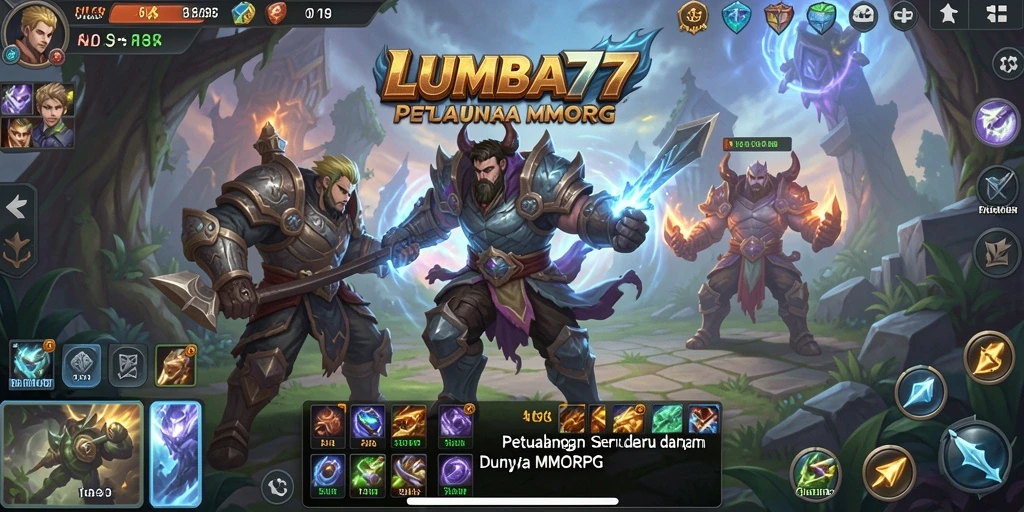Tampilan gameplay LUMBA77 yang menarik dan dinamis.