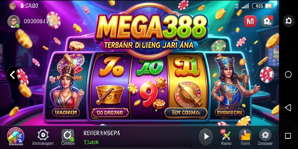 Tampilan gameplay menegangkan di MEGA388 dengan grafis kasino premium.