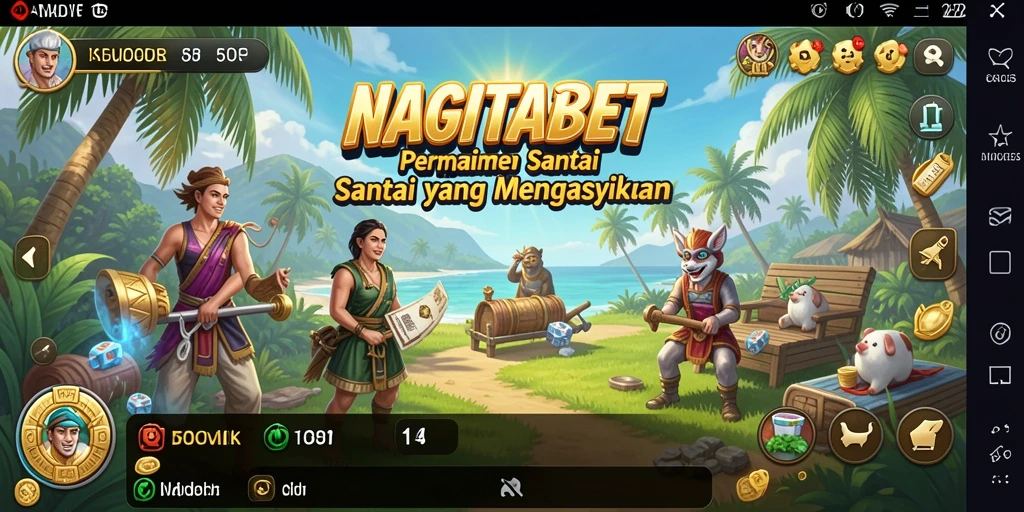 Gameplay NAGITABET yang penuh warna dan menyenangkan.