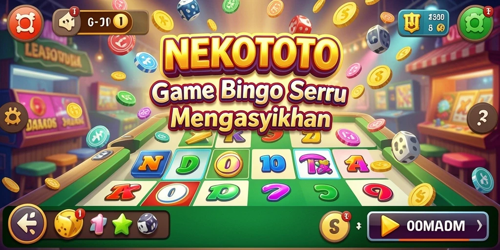 Tampilan seru gameplay Bingo di NEKOTOTO.