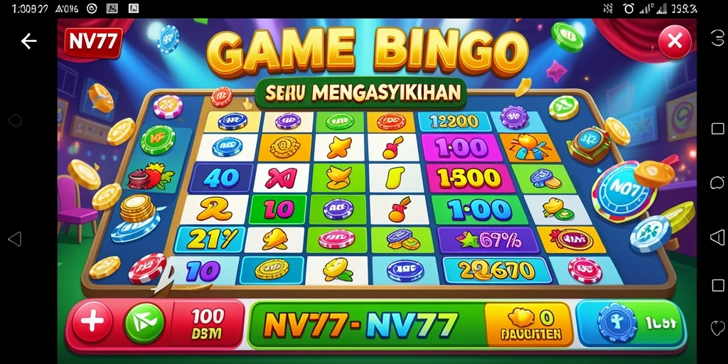 Tampilan gameplay Bingo yang menarik dan interaktif.