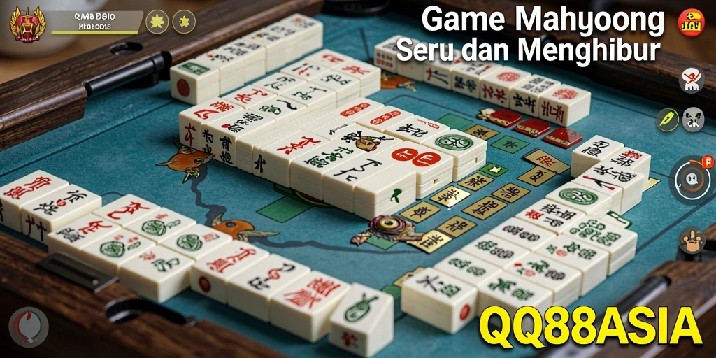 Tampilan gameplay QQ88ASIA dengan suasana Mahjong yang memikat.