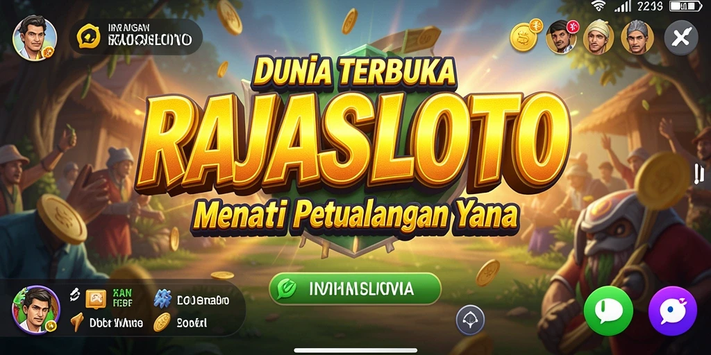 Tangkapan layar menunjukkan aksi gameplay menarik dalam dunia terbuka RAJASLOTO.