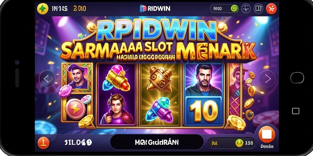 Tampilan gameplay seru RPIDWIN yang penuh dengan bonus dan kemenangan.