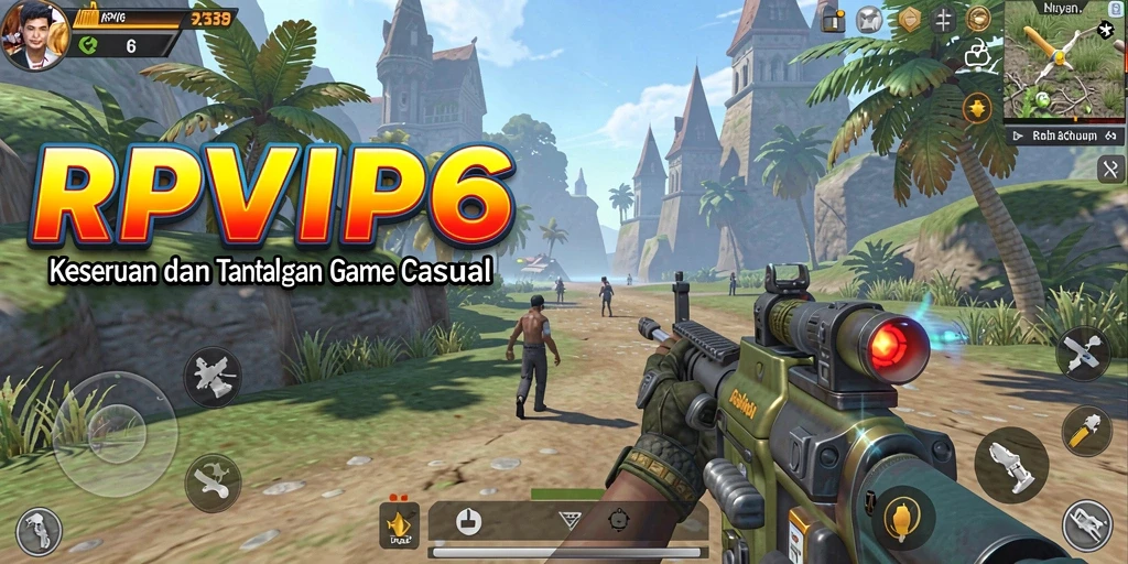 Tampilan gameplay RPVIP6 yang ceria dan menghibur.