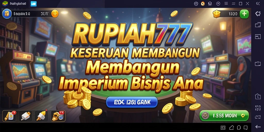 Screenshot RUPIAH777 menampilkan gameplay seru dalam membangun bisnis Tycoon.