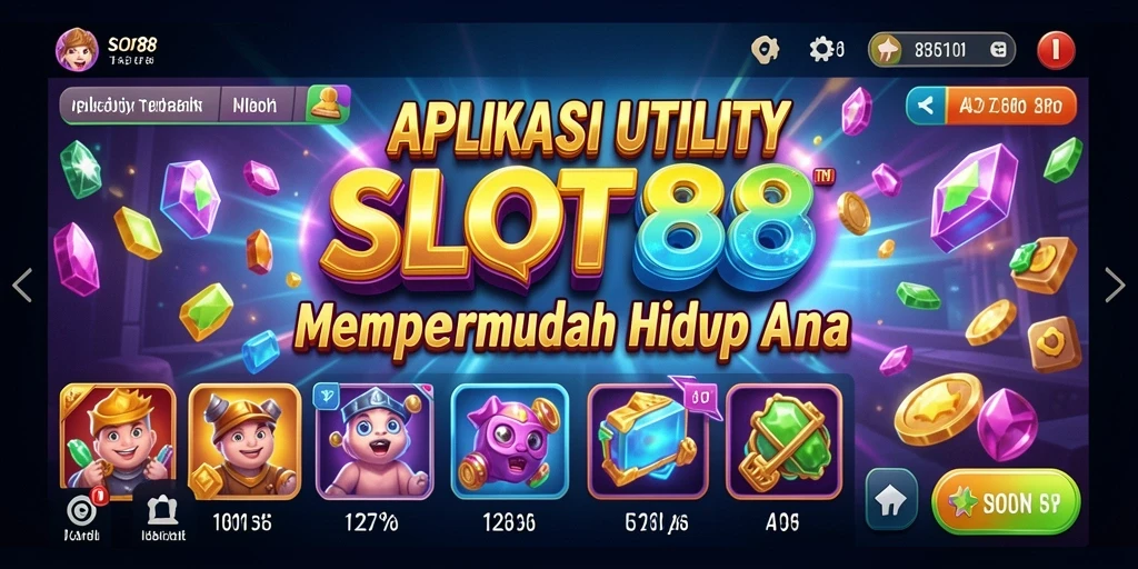 Tampilan utama SLOT88 dengan fitur-fitur Utility yang memudahkan.