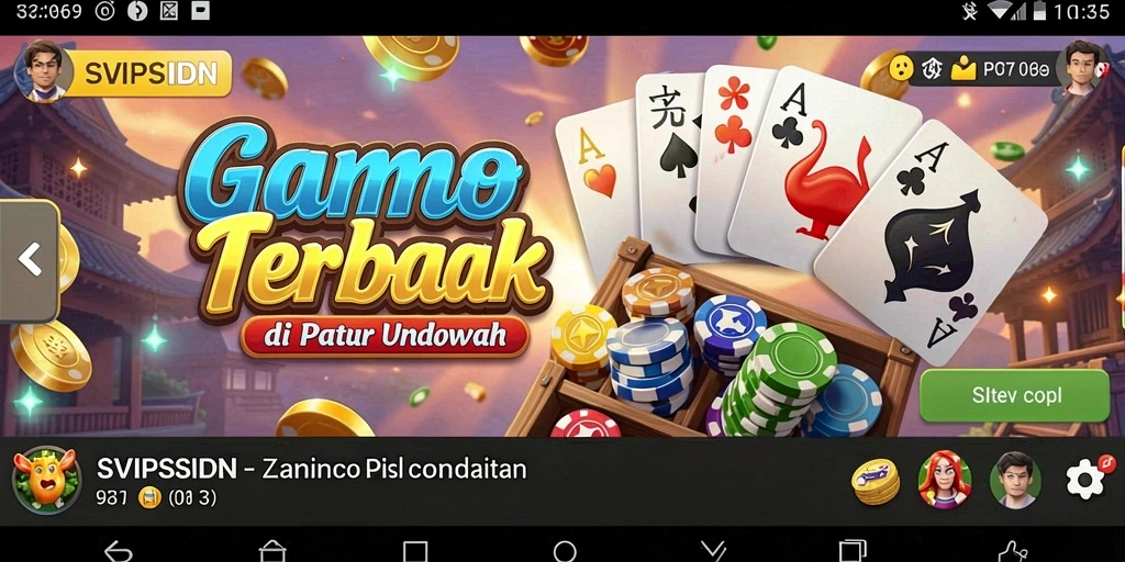 Tampilan menarik dari permainan Domino SVIPSIDN yang seru.