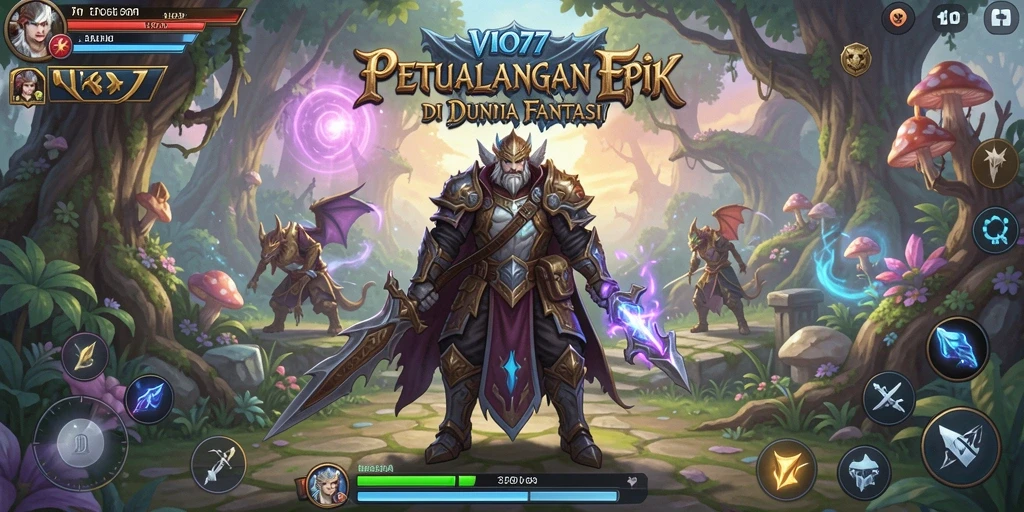 Tampilan gameplay VIO77 yang mendebarkan di dunia fantasi.