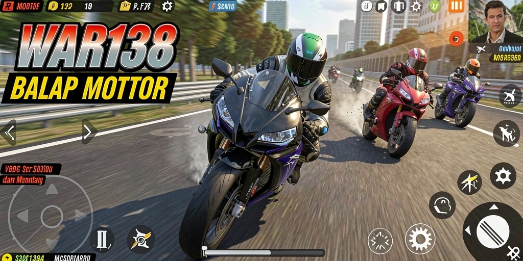 Tampilan seru gameplay <strong>WAR138</strong> yang mendebarkan di lintasan balap.